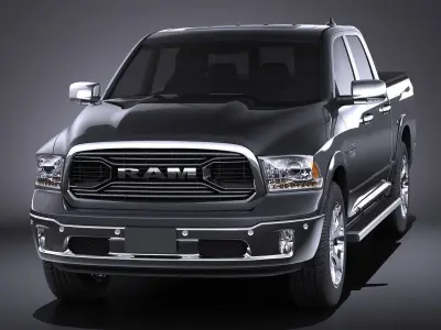 Dodge RAM 1500 Laramie Limited 2015 VRAY 3D model