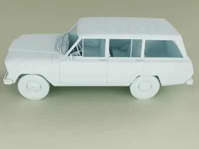 Jeep Wagoneer 1963 3D model