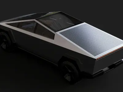 Tesla Cybertruck 3D model 10