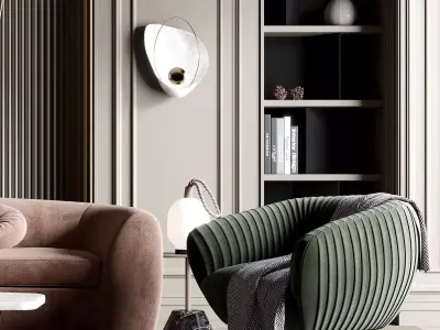 Parisian interior scene 3D model