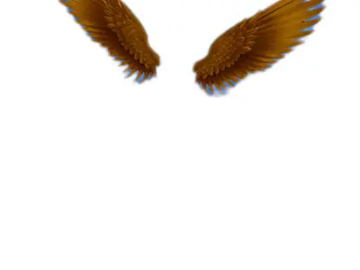 Golden Angel Wings 3D Model for Printing and Rendering 3D print model