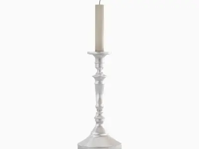 Vintage Candlestick 03 Low-poly 3D model