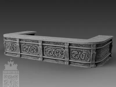 The bar counter 3D print model