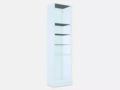 PAX Add-on corner unit with 4 shelves 3 Low-poly 3D model