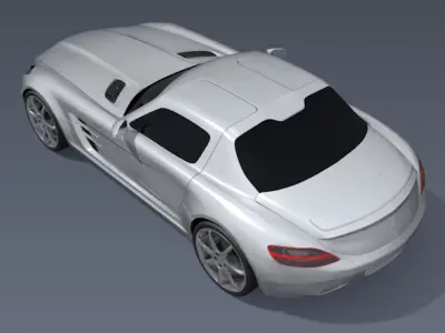 Mercedes SLS AMG 2011 sports car 3D model