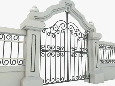 Gate Decorative 3D model