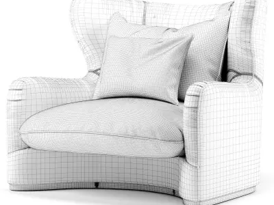 Balance armchair - Visionnaire 3D model