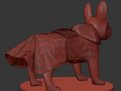 Mondog Cape Poldo Dog Couture v2 3D model