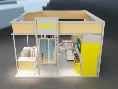 Booth Exhibition Stand a223b 3D model