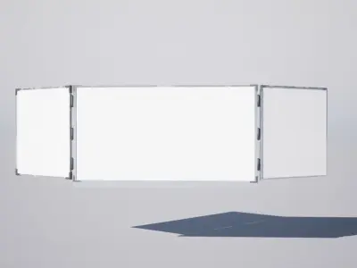 High school board Low-poly 3D model