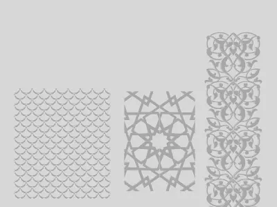 Classical Patterns Low-poly 3D model