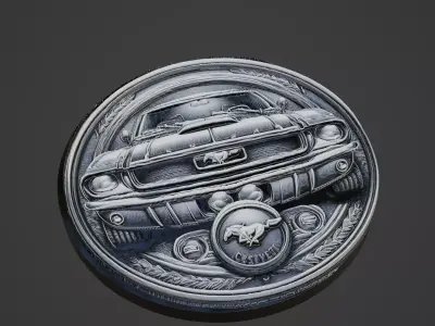 Car Pendant Medallion 3D print model