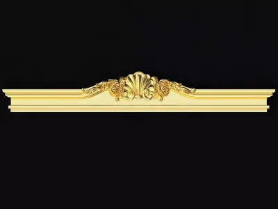 Central decor ornament for furniture 3D model 902