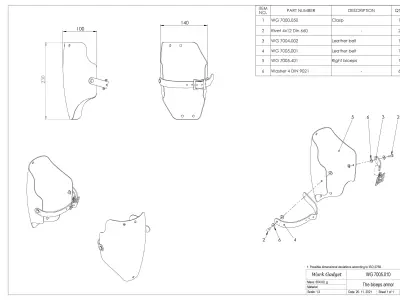 WG 7005 - The biceps armor 3D print model