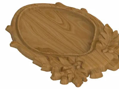 Carved panel painting STL 3D model purchase