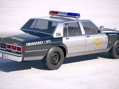 Chevrolet Caprice Police Car CG 1978 3D model