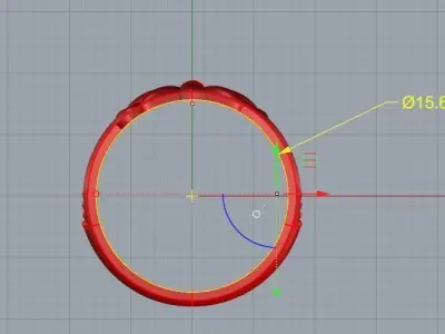 flower ring for women  3D print model