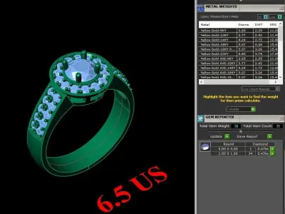 Luxury Men Rings Designs 6MR025 3D print model