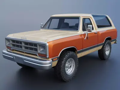 Dodge Ramcharger 1987 3D print model
