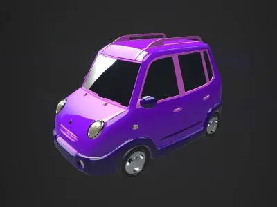 Cartoon car 3D model