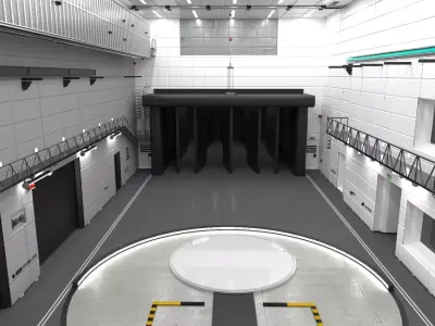 Interior wind test garage 3D model