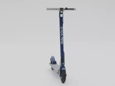 Electrical cycle Low-poly 3D model