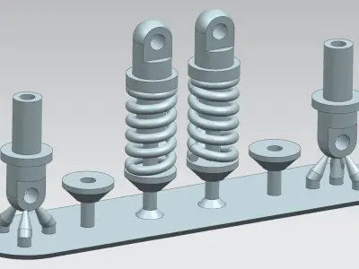 Lotus 49C front suspension for EBBRO 3D print model