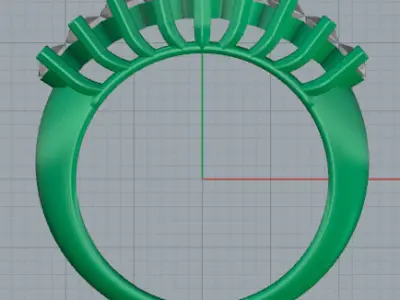 Anel 9 Pedras Navete Martell 20033 3D print model