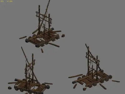 Game Barracks - Chariots 3D model