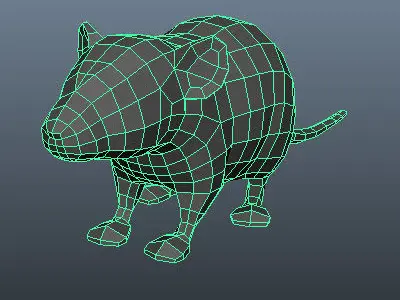 Low Poly Mouse rat Low-poly 3D model purchase