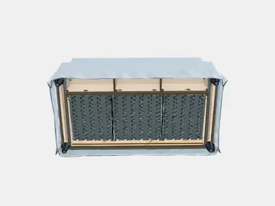 HYLTARP Cover for 2-seat sofa 3 3D model