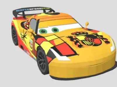 Cars 2 Miguel Camino Low-poly 3D model