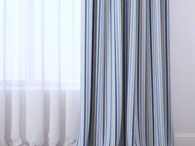 Set 101 Curtains 3D model