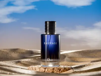 Midnight Perfume Desert Scene Low-poly 3D model