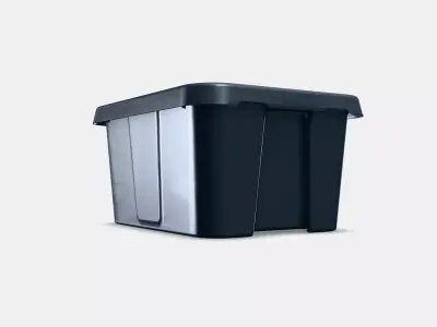 KLAMTARE Box with lid in-outdoor Low-poly 3D model