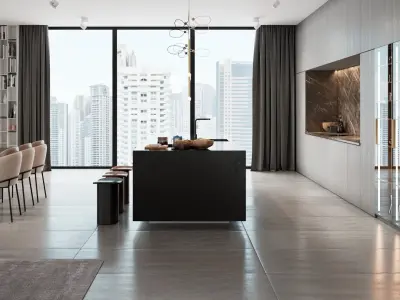 Apartment Scene for Cinema 4D and Vray 6 ACES 3D model