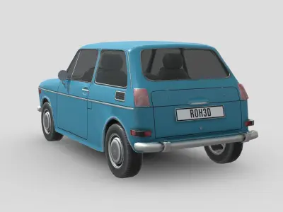 Honda N600 1970 Low-poly 3D model