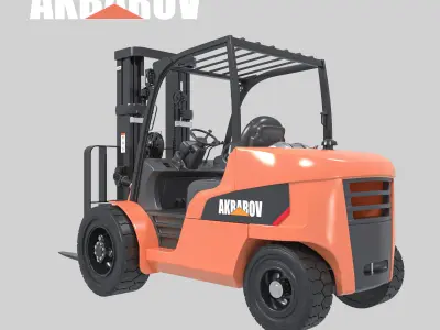 CAT Forklift Manual Loader 3D model