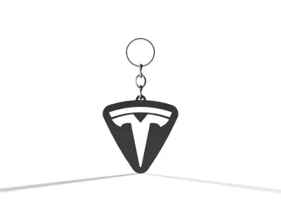 Tesla Keychain 3D print model