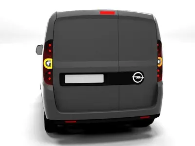 OPEL COMBO 2013 LOWPOLY Low-poly 3D model