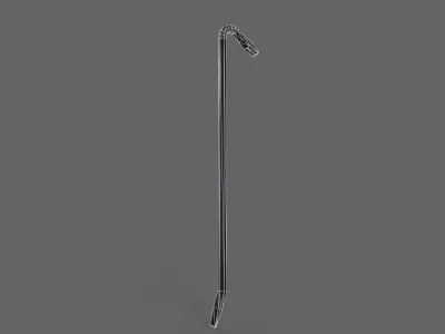 PBR Crowbar V2Black Low-poly 3D model