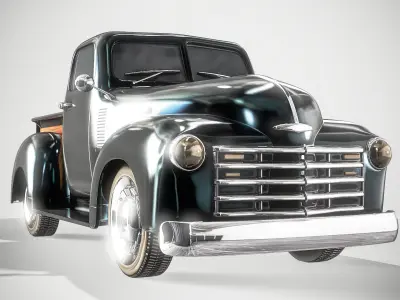 Historical Pickup Car 3D model