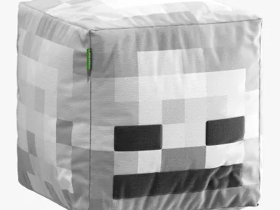 minecraft ottoman set 003 3D model