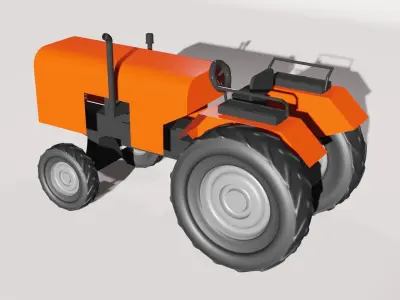Tractor - Indian Tractor 3D model