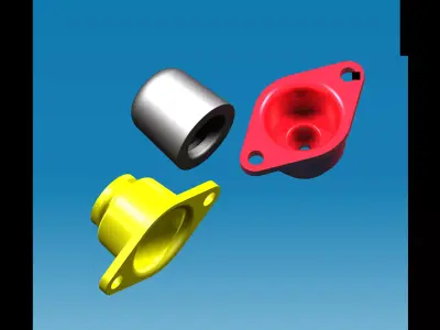 Bump Stop Car Hood Free 3D model