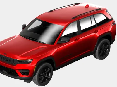 Jeep grand cherokee 2023  Low-poly 3D model