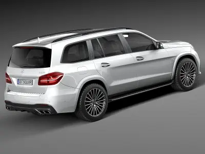 Mercedes-Benz GLS63 AMG 2017 3D model
