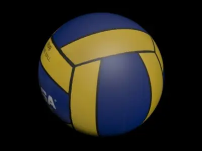 volley ball Low-poly 3D model