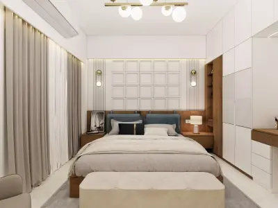 MORDERN BEDROOM 22 INTERIOR  Low-poly 3D model