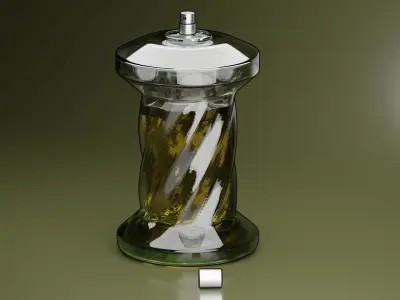 Perfume salt and pepper shaker Low-poly 3D model